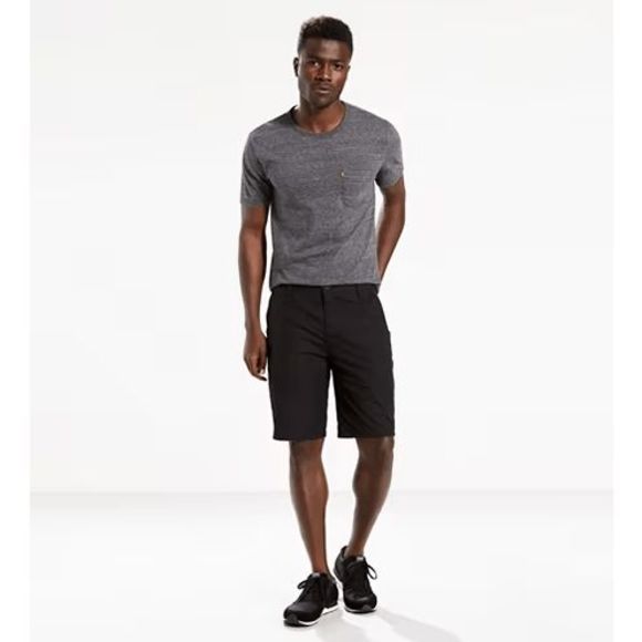 NEW Men 30 LEVIS Straight Chino Shorts Black Classic Button Fly Cotton 211810005 - Picture 1 of 3